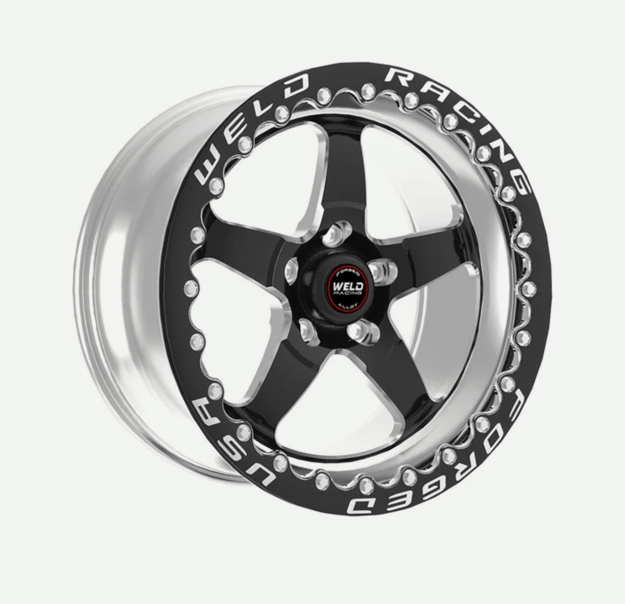 Weld Wheels RT-S 15x10.0 S71 Polished BEADLOCK 94-98 Toyota Supra Rear Wheel