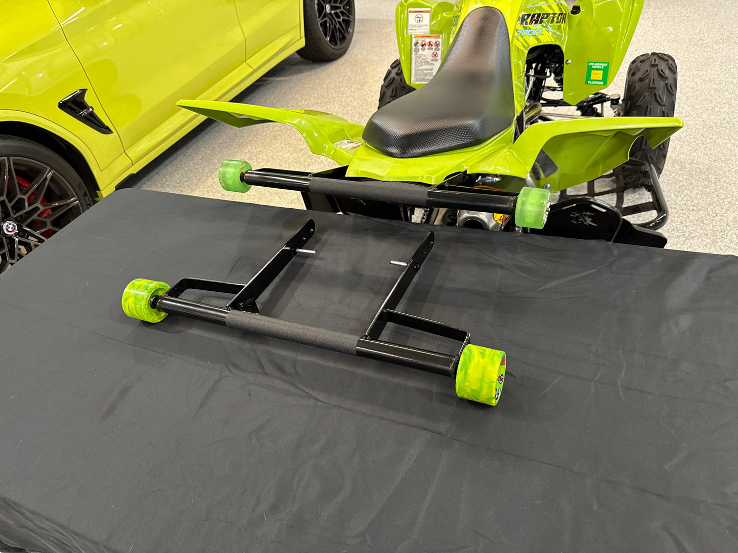 Raptor 700 grab bar with wheels