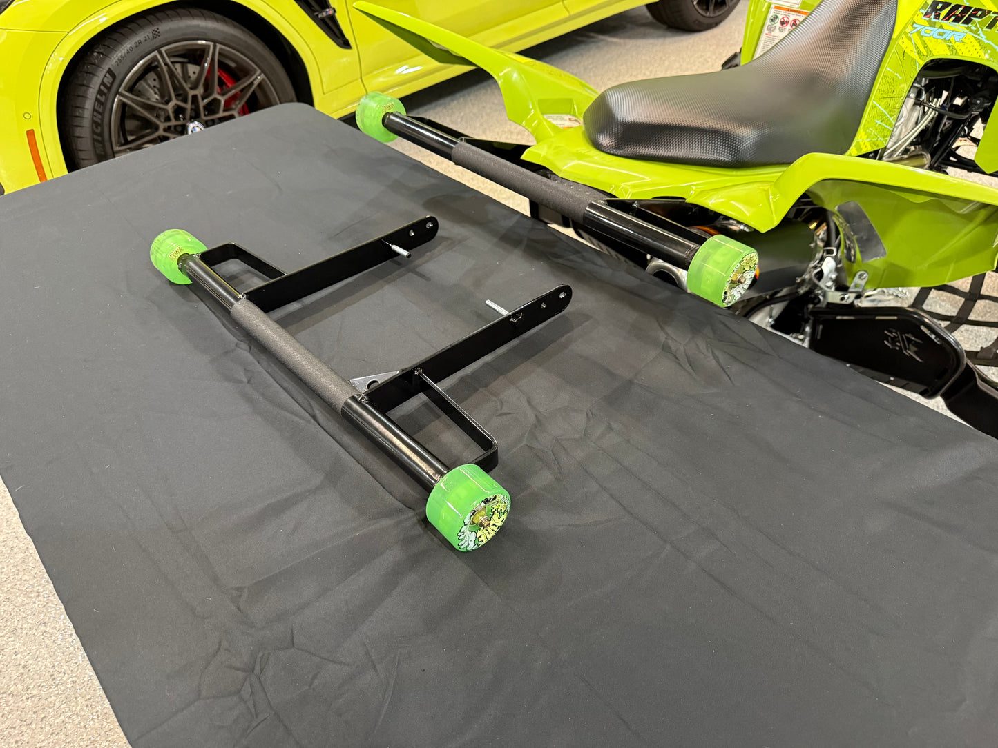Raptor 700 grab bar with wheels