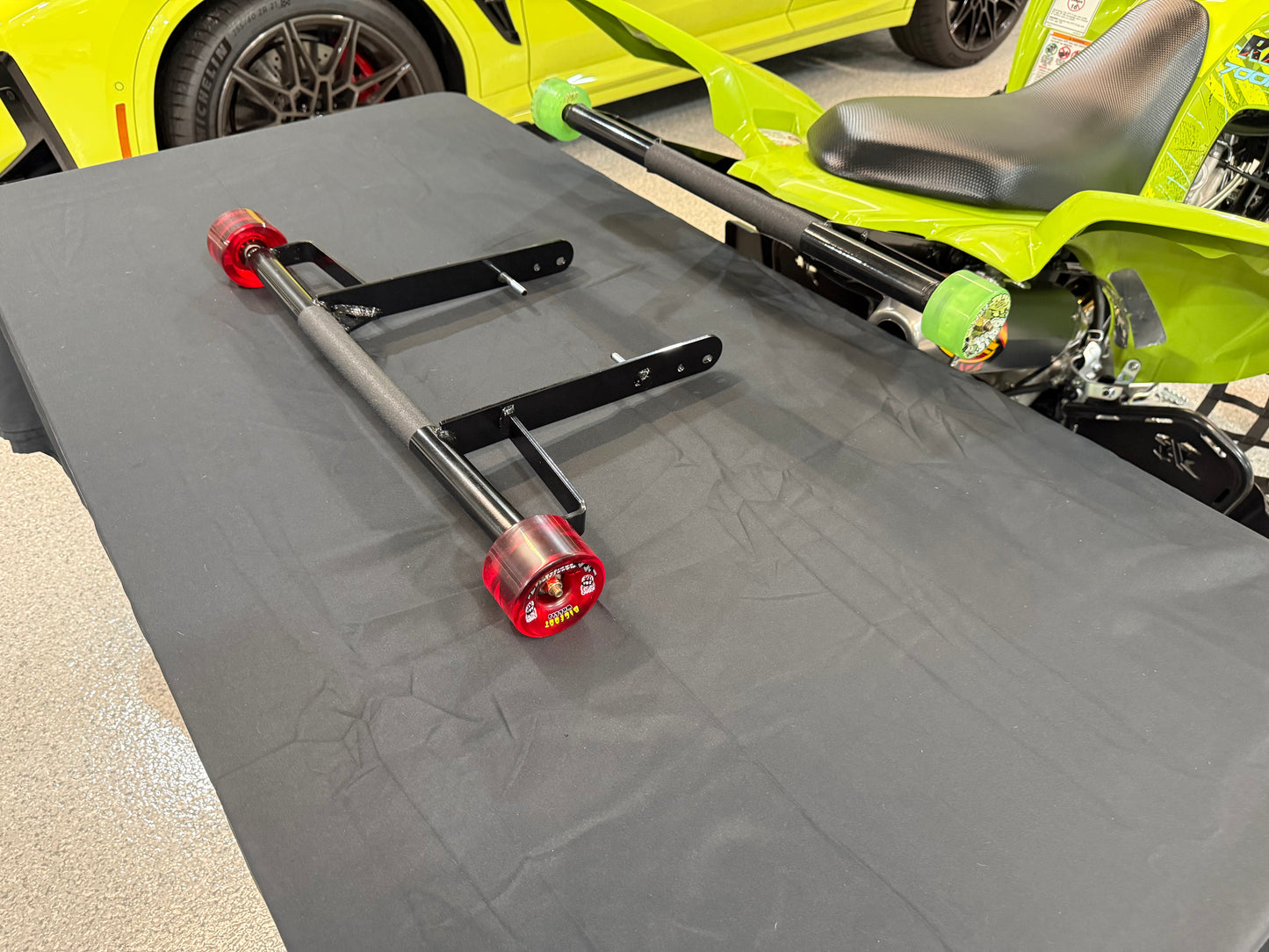 Raptor 700 grab bar with wheels